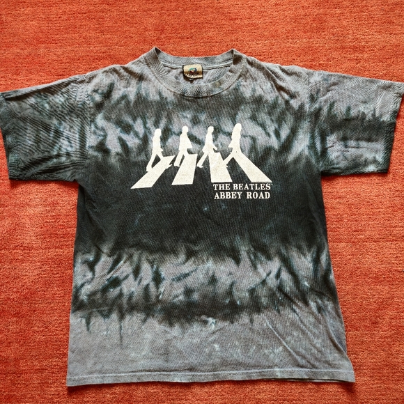 Liquid Blue The Beatles Abbey Road Size Small 2008 Tie-Dye Band T-Shirt - Picture 1 of 7